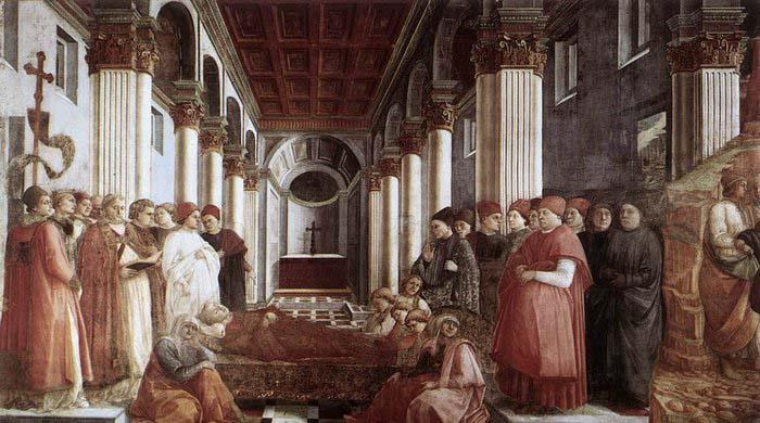 Fra Filippo Lippi The Saint-s Funeral Spain oil painting art